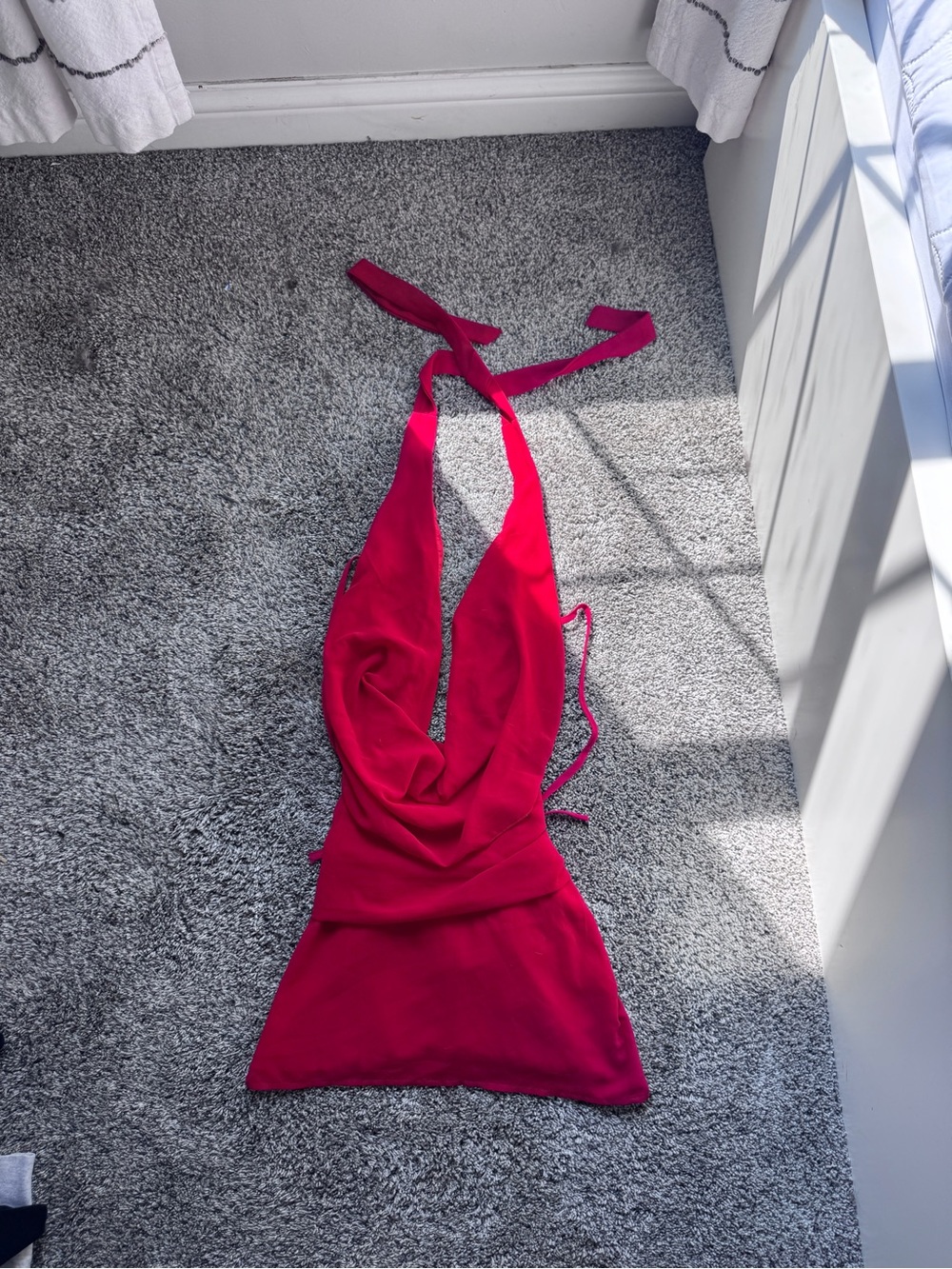 Peppermayo Elysia Chiffon Mini Dress - Red